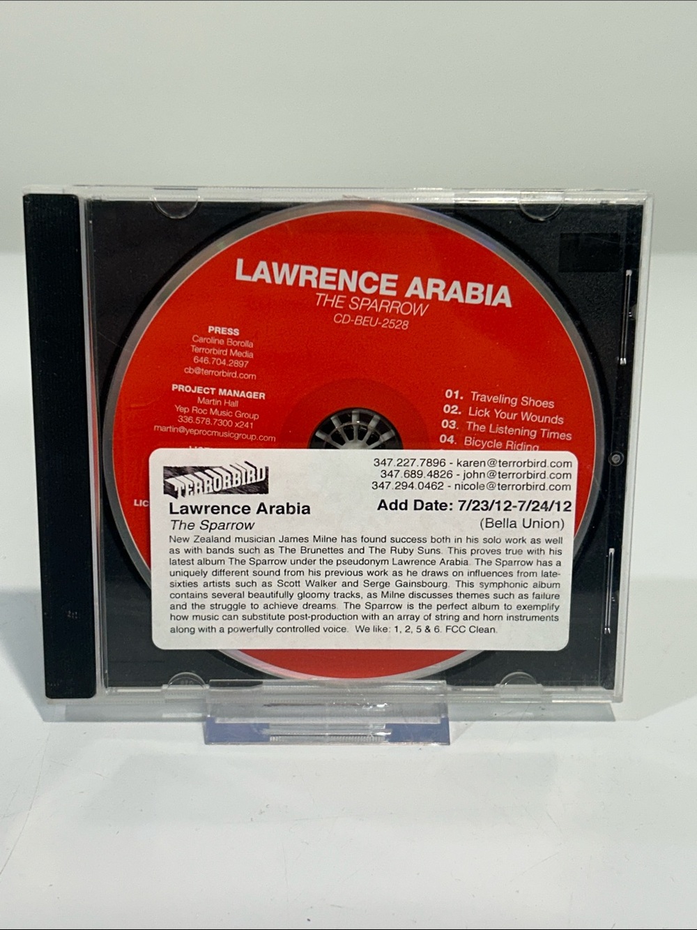 🤯5 for $20🤯 Lawrence Arabia “The Sparrow" CD [Pop Rock]